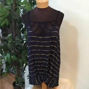 Maurices strappy neckline tank top Womans size XL knotted front NWT